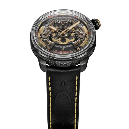AUTOMATIC Pistoleros Gold Watch