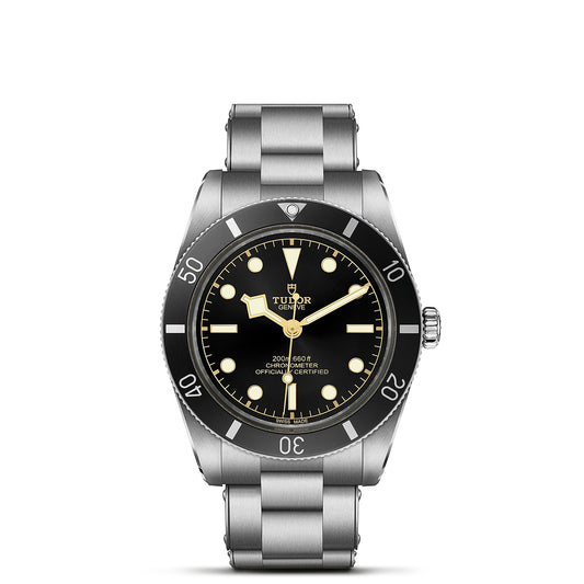 Tudor black bay 54 watch case stainless steel; strap stainless steel; dial: black dial available at swiss paradise - m79000n-0001