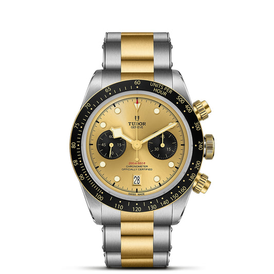 Tudor black bay Chrono S&G in 41mm steel case available at swiss paradise