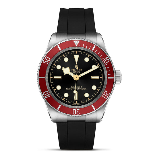 Tudor Black bay watch with rubber strap, 41mm stainless steel case, available at swiss paradise - m7941a1a0ru-0002