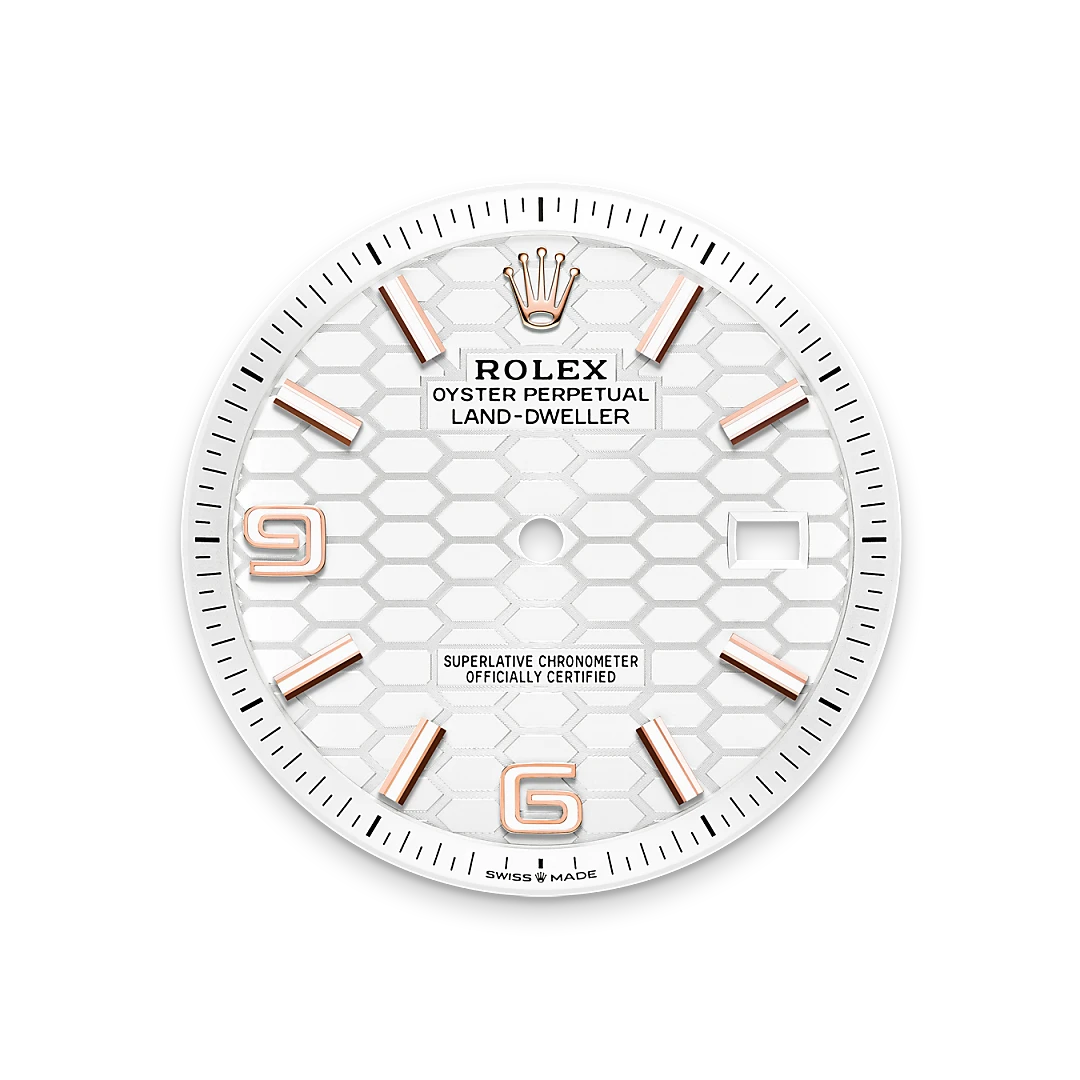 Intense white dial