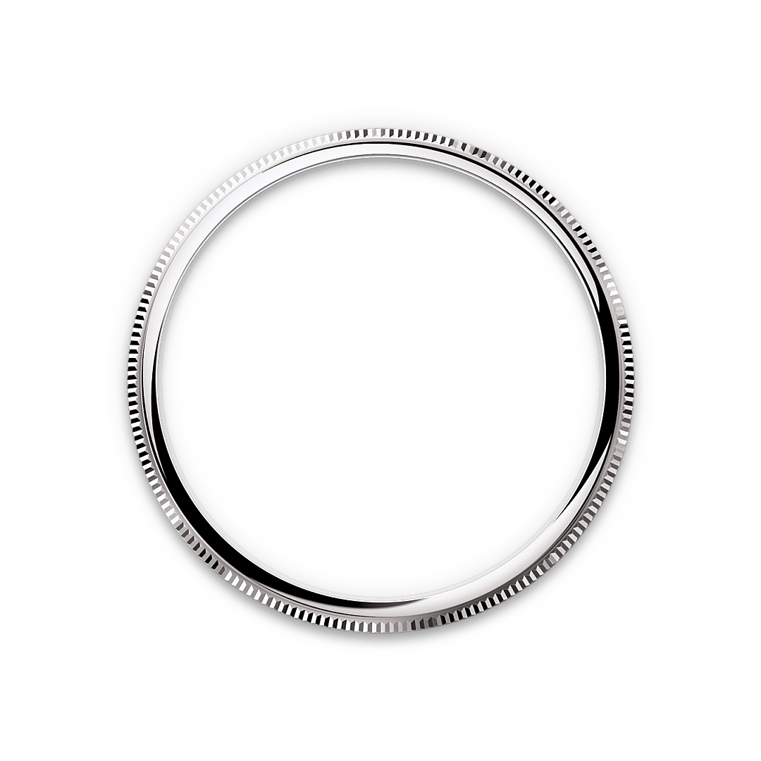 Domed and fluted bezel