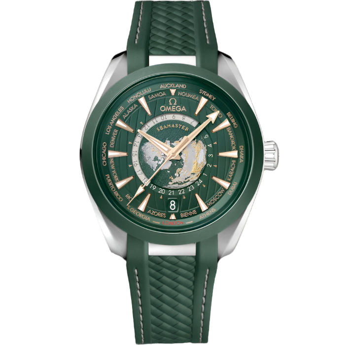 omega seamaster world timer green 
